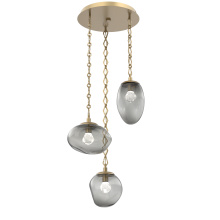 Hammerton CNB0069-03-GB-ZS-CH1-L3 - Cosmos Round 3pc Multi-Pendant Chain (LED)