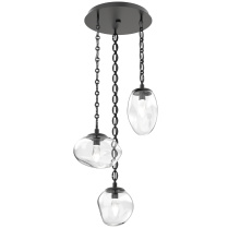 Hammerton CNB0069-03-MB-GC-CH2-L1 - Cosmos Round 3pc Multi-Pendant Chain (LED)
