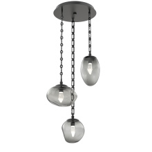 Hammerton CNB0069-03-MB-GS-CH3-L3 - Cosmos Round 3pc Multi-Pendant Chain (LED)