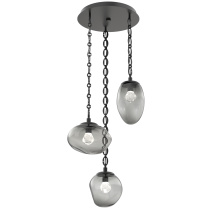Hammerton CNB0069-03-MB-ZS-CH2-L3 - Cosmos Round 3pc Multi-Pendant Chain (LED)