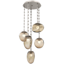 Hammerton CNB0069-05-BS-FB-CH3-L3 - Cosmos Round 5pc Multi-Pendant Chain (LED)