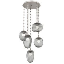 Hammerton CNB0069-05-BS-FS-CH3-L1 - Cosmos Round 5pc Multi-Pendant Chain (LED)