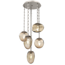 Hammerton CNB0069-05-BS-GB-CH2-L3 - Cosmos Round 5pc Multi-Pendant Chain (LED)