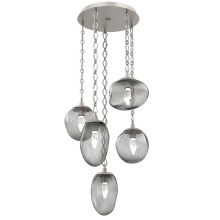 Hammerton CNB0069-05-BS-GS-CH1-L3 - Cosmos Round 5pc Multi-Pendant Chain (LED)