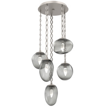 Hammerton CNB0069-05-BS-GS-CH2-L3 - Cosmos Round 5pc Multi-Pendant Chain (LED)