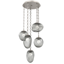 Hammerton CNB0069-05-BS-ZS-CH1-L1 - Cosmos Round 5pc Multi-Pendant Chain (LED)