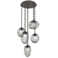 Hammerton CNB0069-05-FB-ZS-CH1-L3 - Cosmos Round 5pc Multi-Pendant Chain (LED)