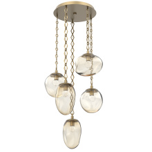 Hammerton CNB0069-05-GB-FA-CH1-L3 - Cosmos Round 5pc Multi-Pendant Chain (LED)
