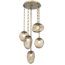 Hammerton CNB0069-05-GB-FB-CH1-L1 - Cosmos Round 5pc Multi-Pendant Chain (LED)