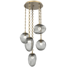 Hammerton CNB0069-05-GB-FS-CH2-L1 - Cosmos Round 5pc Multi-Pendant Chain (LED)