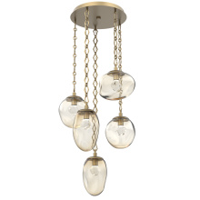 Hammerton CNB0069-05-GB-ZA-CH1-L1 - Cosmos Round 5pc Multi-Pendant Chain (LED)