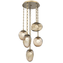Hammerton CNB0069-05-GB-ZB-CH2-L1 - Cosmos Round 5pc Multi-Pendant Chain (LED)