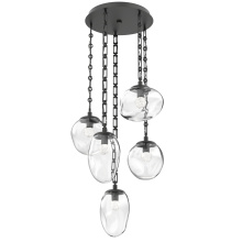 Hammerton CNB0069-05-MB-FC-CH3-L1 - Cosmos Round 5pc Multi-Pendant Chain (LED)