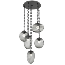 Hammerton CNB0069-05-MB-FS-CH1-L3 - Cosmos Round 5pc Multi-Pendant Chain (LED)