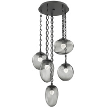 Hammerton CNB0069-05-MB-FS-CH2-L3 - Cosmos Round 5pc Multi-Pendant Chain (LED)