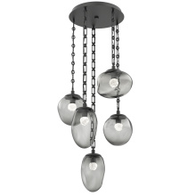 Hammerton CNB0069-05-MB-FS-CH3-L3 - Cosmos Round 5pc Multi-Pendant Chain (LED)