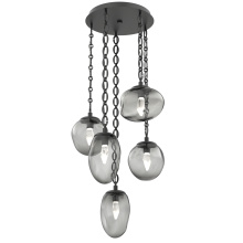 Hammerton CNB0069-05-MB-GS-CH2-L1 - Cosmos Round 5pc Multi-Pendant Chain (LED)