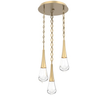 Hammerton CNB0078-03-GB-C-CH2-L3 - Raindrop Round Chain 3pc Multi-Pendant