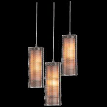 Hammerton CHB0020-03-BS-F-C01-E2 - Downtown Mesh Round 3pc Multi-Pendant