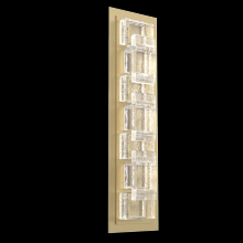 Hammerton IDB0087-01-GB-TE-L2 - Tetro Indoor Sconce Medium - Novel Brass - Cast Glass - Clear