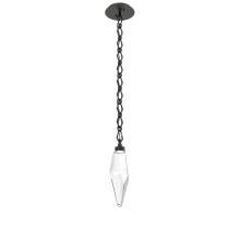 Hammerton LNB0050-15-MB-CC-CH1-L1 - Rock Crystal Pendant with Chain - 15-Inch