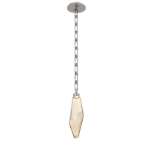Hammerton LNB0050-17-BS-CA-CH3-L1 - Rock Crystal Pendant with Chain - 17-Inch