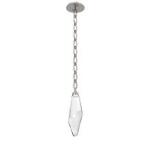 Hammerton LNB0050-17-BS-CC-CH2-L3 - Rock Crystal Pendant with Chain - 17-Inch