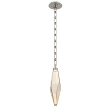 Hammerton LNB0050-19-BS-CA-CH3-L1 - Rock Crystal Pendant with Chain - 19-Inch
