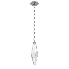 Hammerton LNB0050-19-BS-CC-CH2-L3 - Rock Crystal Pendant with Chain - 19-Inch