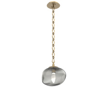 Hammerton LNB0068-01-GB-GS-CH1-L1 - Nova Round Single Pendant with Chain (LED)