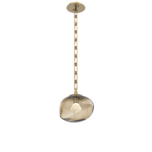 Hammerton LNB0068-01-GB-ZB-CH3-L1 - Nova Round Single Pendant with Chain (LED)
