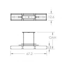 Hammerton PLB0026-0F-GB-IW-001-L3 - Urban Loft Parallel Linear -67-Inch (LED)
