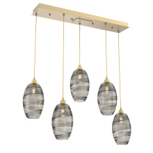 Hammerton PLB0035-05-GB-OS-C01-E2 - Ellisse Linear 5pc Multi-Pendant