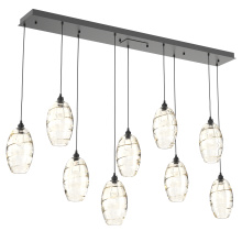 Hammerton PLB0035-09-MB-OA-C01-E2 - Ellisse Linear 9pc Multi-Pendant