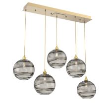 Hammerton PLB0047-05-GB-OS-C01-E2 - Terra Linear 5pc Multi-Pendant