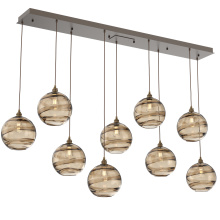 Hammerton PLB0047-09-FB-OB-C01-E2 - Terra Linear 9pc Multi-Pendant