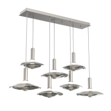 Hammerton PLB0099-07-BS-00-C01-L3-SG - Cumulus Linear 7pc Multi-Pendant