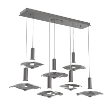 Hammerton PLB0099-07-GP-00-C01-L3-MI - Cumulus Linear 7pc Multi-Pendant
