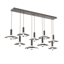 Hammerton PLB0099-09-FB-00-C01-L3-WI - Cumulus Linear 9pc Multi-Pendant