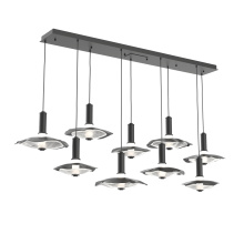 Hammerton PLB0099-09-MB-00-C01-L3-CG - Cumulus Linear 9pc Multi-Pendant