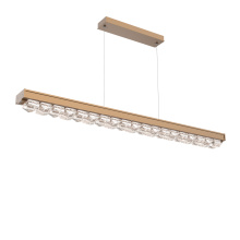 Hammerton PLB0100-60-NB-TF-CA1-L1-000 - Tessera 60-Inch Linear Chandelier