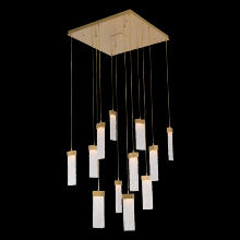 Hammerton CHB0042-12-CS-CG-C01-L1 - Parallel Glass Square 12pc Multi-Pendant