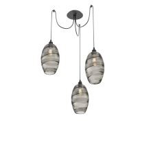 Hammerton SCB0035-03-MB-OS-C01-E2 - Ellisse Round 3pc Swag Multi-Pendant