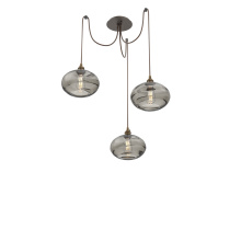 Hammerton SCB0036-03-FB-OS-C01-E2 - Coppa Round 3pc Swag Multi-Pendant