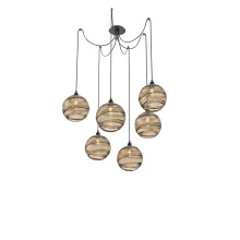 Hammerton SCB0047-06-MB-OB-C01-E2 - Terra Round 6pc Swag Multi-Pendant