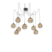 Hammerton SCB0047-09-MB-OB-C01-E2 - Terra Round 9pc Swag Multi-Pendant