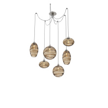 Hammerton SCB0048-06-BS-OB-C01-E2 - Misto Round 6pc Swag Multi-Pendant