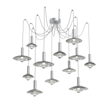 Hammerton SCB0098-12-CS-SG-C01-L3 - Cirrus Round 12pc Swag Multi-Pendant Chandelier