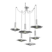 Hammerton SCB0099-06-CS-00-C01-L3-SG - Cumulus Round 6pc Swag Multi-Pendant Chandelier