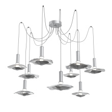 Hammerton SCB0099-09-CS-00-C01-L3-BI - Cumulus Round 9pc Swag Multi-Pendant Chandelier